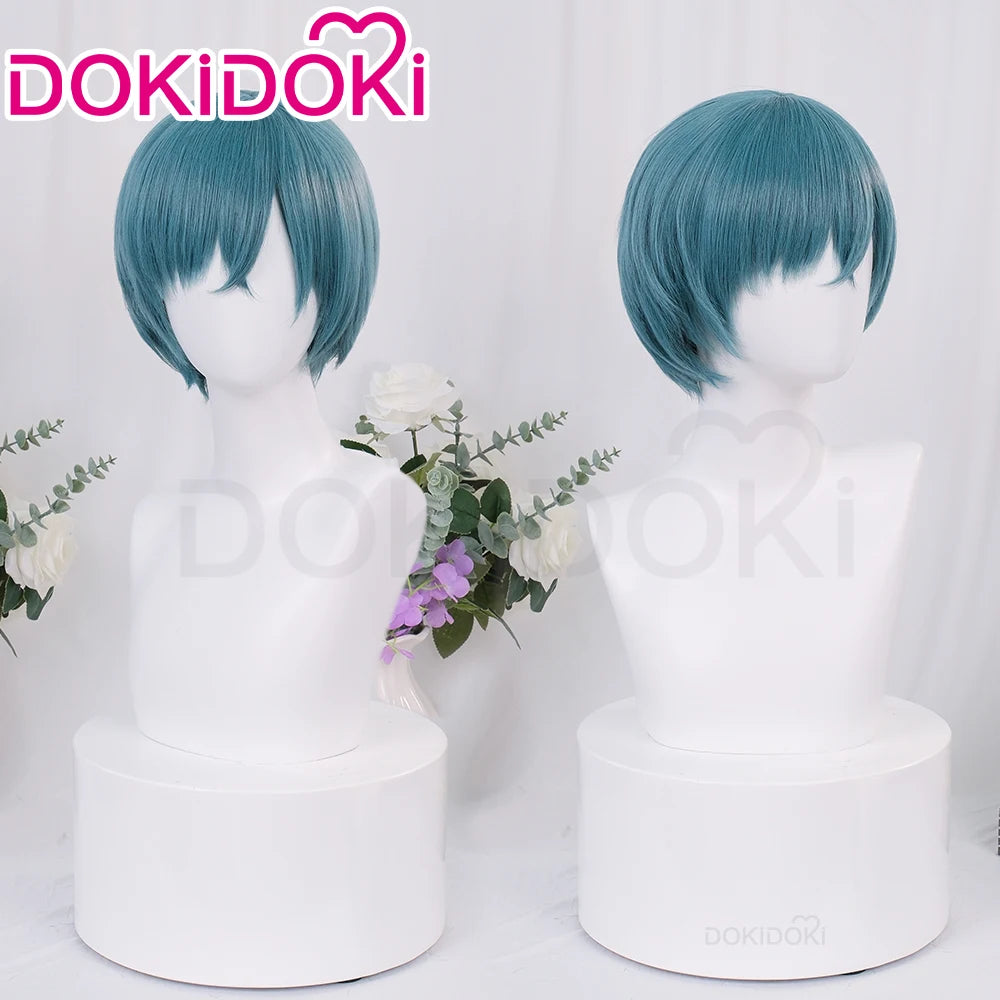 IN STOCK Ciel Phantomhive Wig Anime DokiDoki Ciel Cosplay Wig Men Halloween Short Hair Free Wig Cap