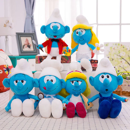 New 40cm Cartoon Character Creative Smurf Cute Plush Toy Kawaii Doll Children’s Soothing Toy Birthday Gift Christmas Gift