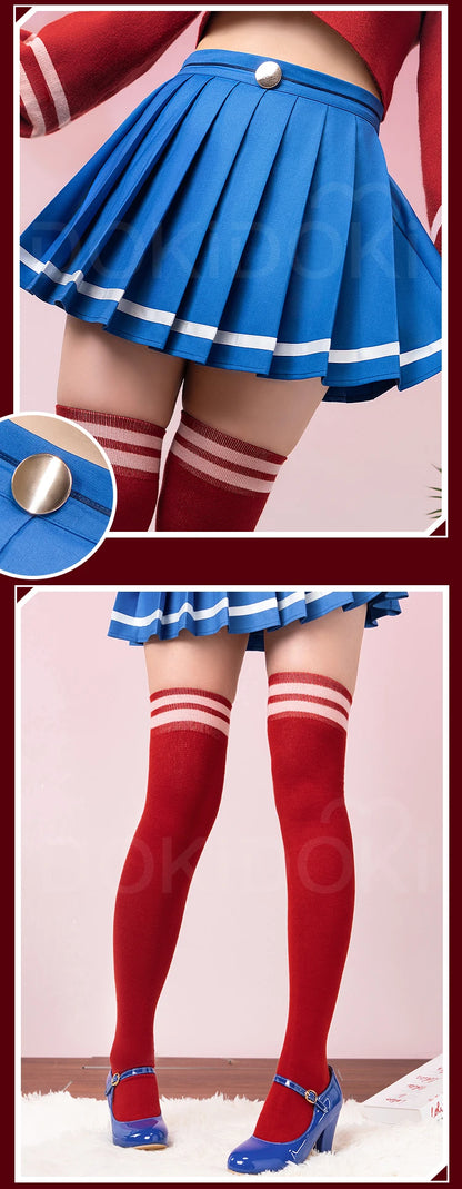 IN STOCK Mita Cosplay Costume Game MiSide【S-3XL】DokiDoki-R Women Cute Dress Uniform Mita Cosplay Halloween Plus Size