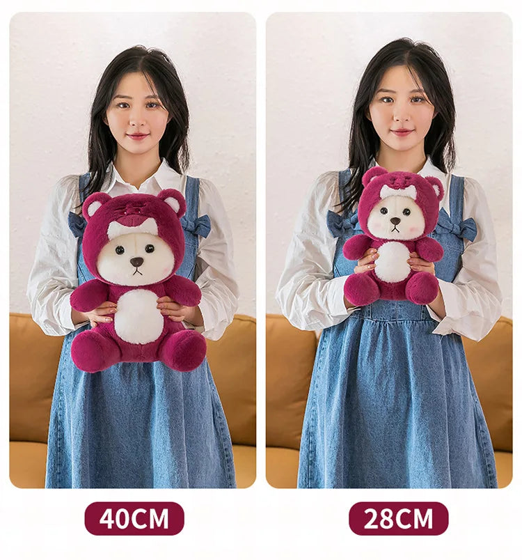 65cm Kawaii Little Bear Plush Doll Cute Soft Anime Lina Bear Plush Doll Cartoon Valentine's Day Birthday Gift Children's Holiday
