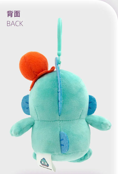 Sanrio Plushie Hangyodon Stuffed Plush Keychain Pendant Cartoon Doll Toys Soft PP Cotton Kawaii Bag Keyring Gifts For Girls Kids