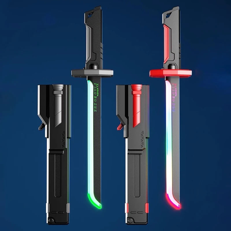 New Laser Sword with Smoke Multi-Color Changing LED Lights Sound Effects Sci-Fi Toy Prop for Kids and Adults Cosplay