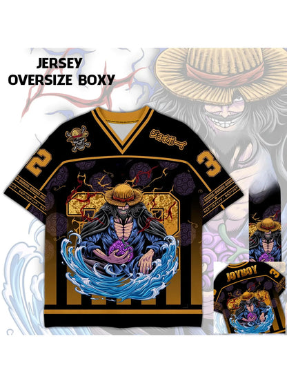 32 Jersey One Piece Joyboy Anime Mecha  Y2k Korean Style Baseball Hockey T-shirt Fashion Streetwear Anime Daily Unisex Tops Tees