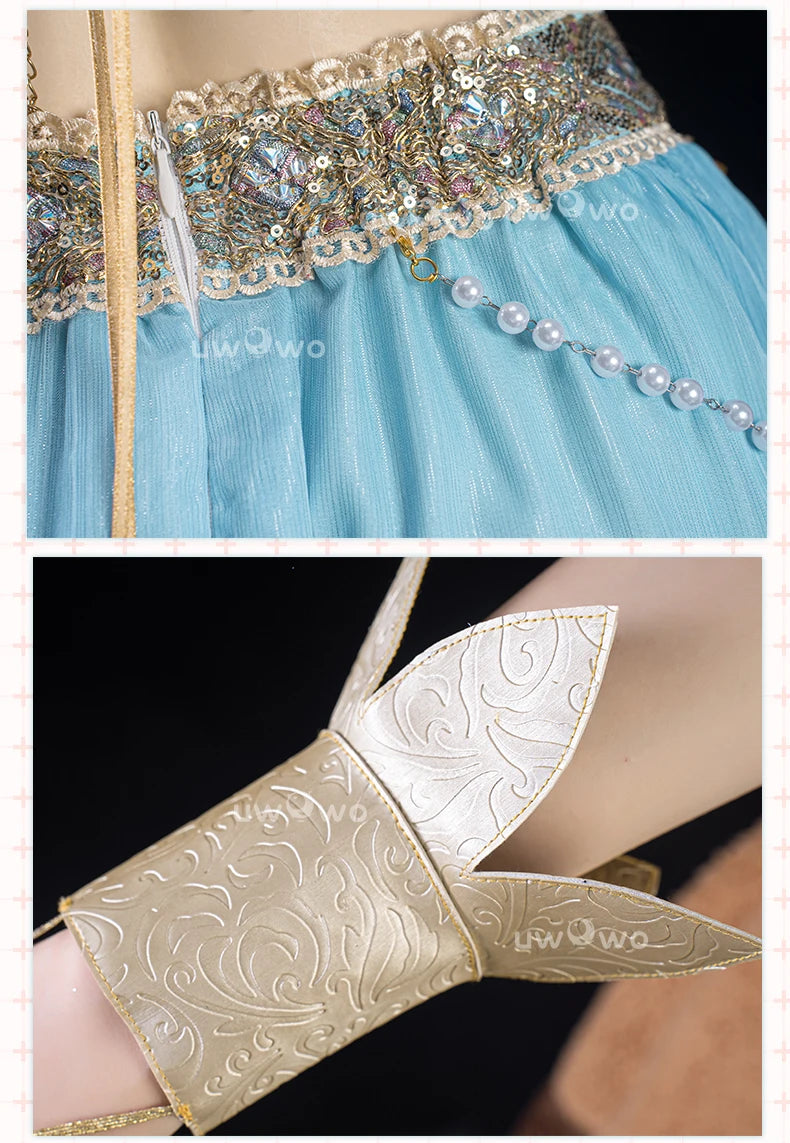 LAST BATCH UWOWO Nilou Cosplay Genshin Impact Fanart Nilou 'Aqua Seraphina' Dance Dress Cosplay Costume