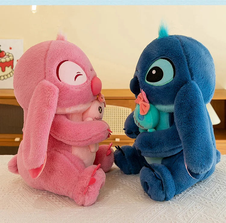 45/60/75CM Big Size Disney Stitch Kawaii Anime Plush Stuffed Doll Room Decoration Plushies Children Pillow Ornament Holiday Gift