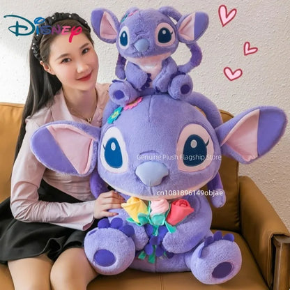 35/55/70CM Big Size Disney Stitch Cute Anime Plush Stuffed Doll Room Decoration Peluche Pillow Kawaii Plushies Ornaments Gifts