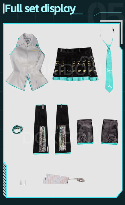 IN STOCK Mikuu Cosplay Costume DokiDoki-SR Mikku Cosplay Women Cute Short Dress Costume Mikuu Cosplay Uniform Halloween