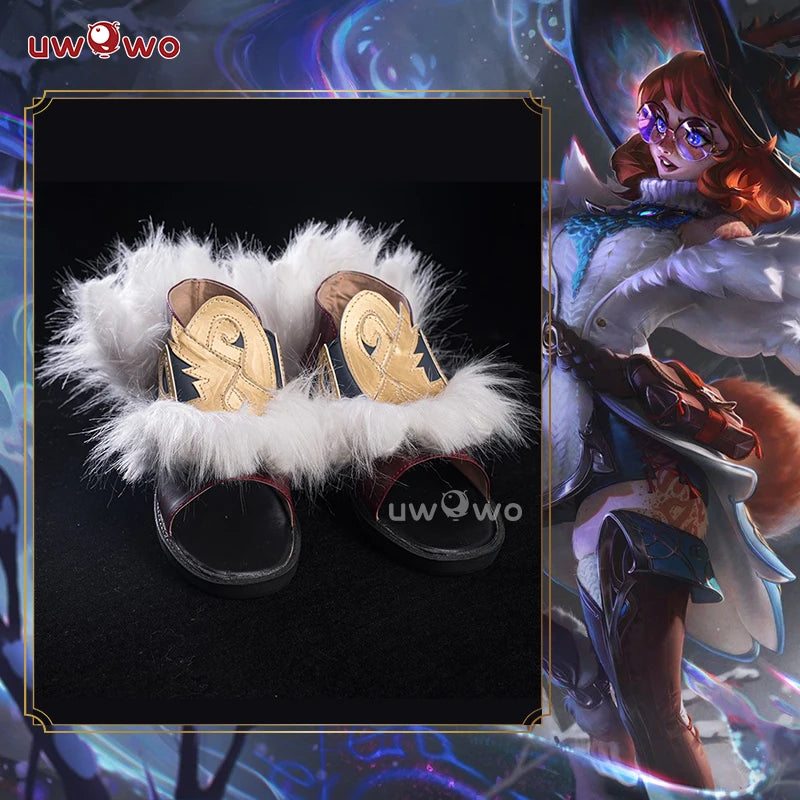 UWOWOW Aurora Shoes Game Aurora Witch Bunny Champion Cosplay Shoes Size 35-45 Shoes cover