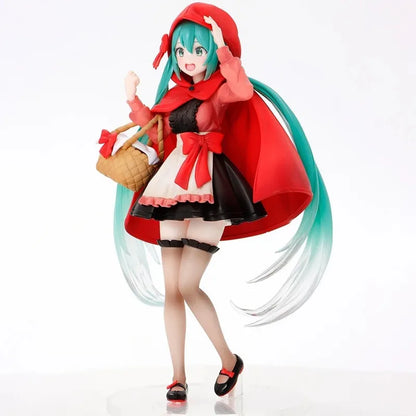Bandai Hatsune Miku Wonderland Little Red Riding Hood 18CM PVC Model