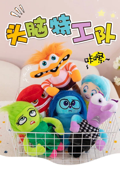 New Inside Out 2 Plush Anxiety Doll Cute Joy Fear Anger Disgust Sadness Riley Plushish Toys Collection Model Toy Birthday Gift