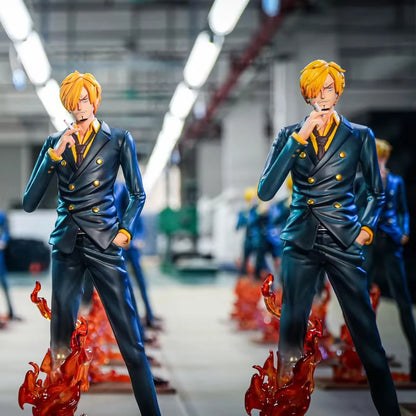 JT Sanji Anime One Piece Sanji Action Figure Devil Windleg Sanji 24cm/9.4in Pvc Statue Collection Ornament Toys Birthday Gifts