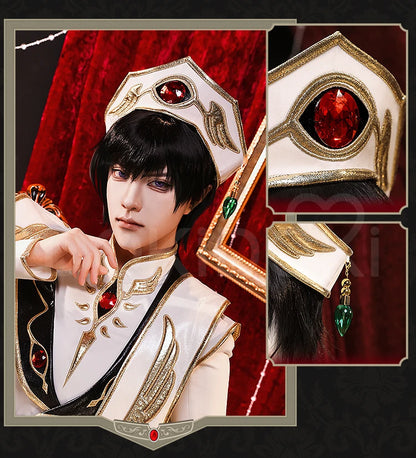IN STOCK Lelouchh Lamperougee C Cosplay Anime【S-2XL】DokiDoki-SR Men Emperor C Queen Lelouchh Cosplay Plus Size Halloween
