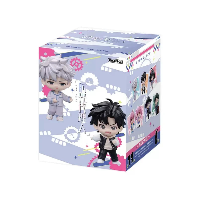 Link Click Season 2 Back In Time Series Cartoon Lu Guang Chen Xiaoshi Li Tianchen Li Tianxi Qiao Ling Figure Model Toy Kids Gift