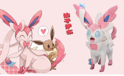 46cm Anime Pokemon Doll Pokémon Fairy Eevee Plush Doll Toy Kawaii Anime Plush Stuffed Doll Children's Companion Gift
