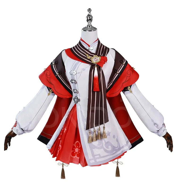 IN STOCK Xiangling Cosplay Costume Game Genshin Impact【XS-3XL】DokiDoki-N New Skin Cherries Snow-Laden Plus Size