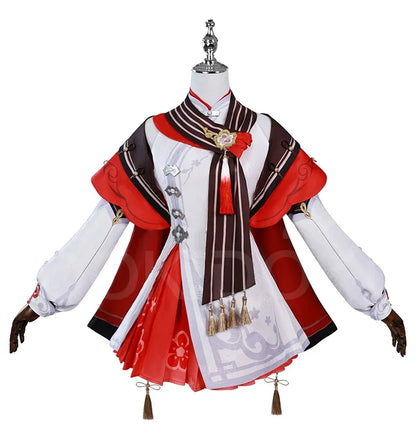 IN STOCK Xiangling Cosplay Costume Game Genshin Impact【XS-3XL】DokiDoki-N New Skin Cherries Snow-Laden Plus Size