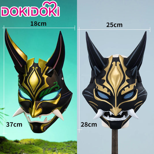 IN STOCK Xiao Mask Cosplay Props Game Genshin Impact Cosplay DokiDoki Men Halloween Mask Xiao Cosplay Accessory