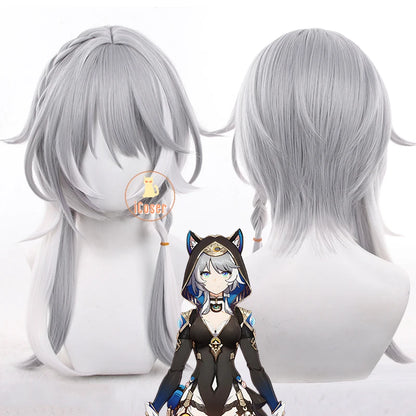 Honkai Star Rail Cipher Cosplay Costume Wig Uniform Jumpsuit Cifera Headwear Tail Halloween Party for Women Girl Carnival iCoser