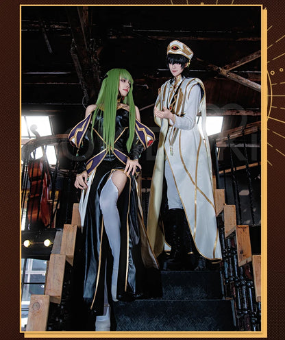 Lelouchh Lamperougee C Cosplay Anime Cosplay【XS-2XL】DokiDoki-R Halloween Men Emperor Women Queen Lelouchh Plus Size