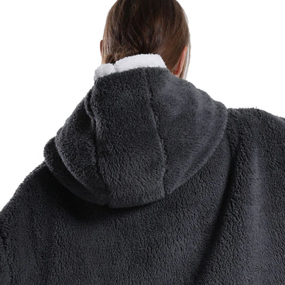 Women Hoodies Autumn Winter Extra Long Oversized Loungewear Clothes Couple Hoody Pajamas Warm Blanket Hoodie Plush Men Homewear