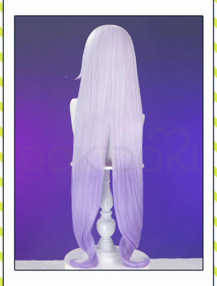 IN STOCK Black Swan Wig Game Honkai: Star Rail Cosplay Wig DokiDoki Women White Purple Long Hair Black Swan Cosplay Free Wig Cap