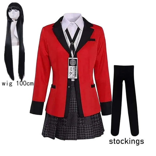 HOMCHEE TRENDS Jabami Yumeko Cosplay Set Adult Cotton Polyester