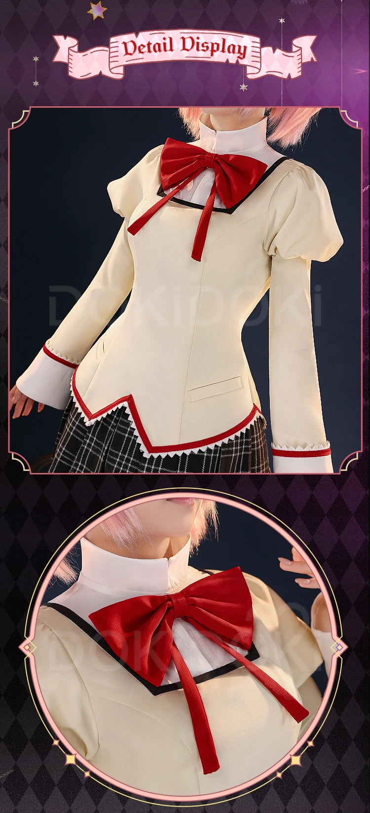 IN STOCK Madoka Akemi Tomoe Mami Cosplay Anime DokiDoki-SR Women Cute Costume Uniform
