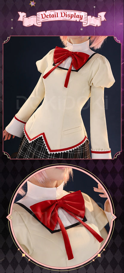 IN STOCK Madoka Akemi Tomoe Mami Cosplay Anime DokiDoki-SR Women Cute Costume Uniform
