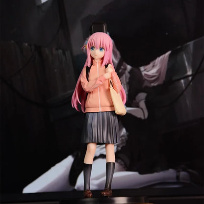 BOCCHI THE ROCK! Gotoh Hitori PVC Action Figure Anime Guitar Girl Backpack Pose Hitori Chan Cute Desk Decor Fan Collectible Gift