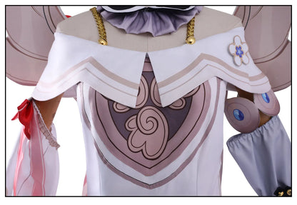 Honkai Star Rail Tribbie Cosplay Costume Wig Dress Uniform Headwear Wings Halloween Party for Women Girls Carnival Game Props