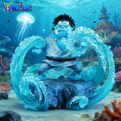 14.5cm Anime One Piece Jinbe PVC Action Figure Statue Desktop Ornament Collection Model Toy Gift