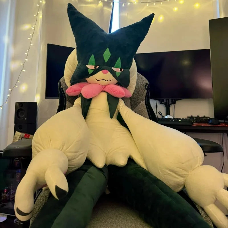 150CM Giant Pokemon Kawaii Meowscarada Plush Cartoon Anime Plushies Comfortable Soft Doll Room Cushion Decor Children's Toy Gift