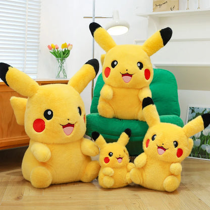 35/80cm Pokemon Plush Doll Pikachu Huge Rabbit Plush Pokémon Plushie  Anime Stuffed Toys Pikachued Soft Pillow Gift for Children