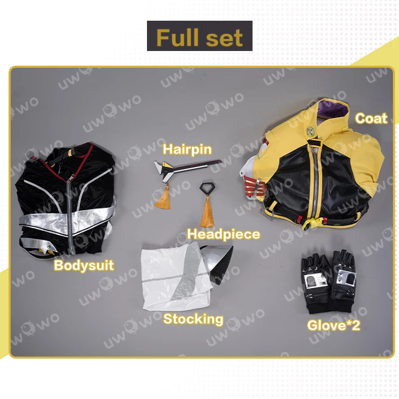 LAST BATCH UWOWO Genshin Impact Fanart Ningguang Auto Racing Suit Cosplay Costume