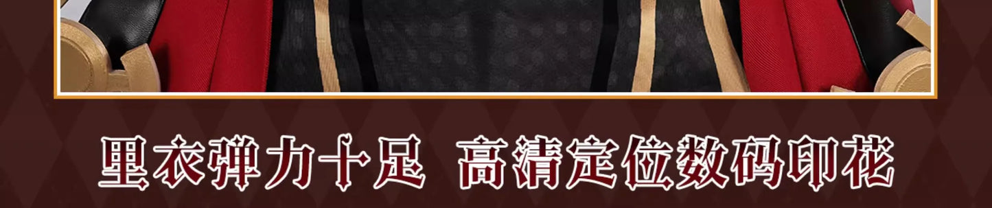 iCoser Honkai Star Rail Fate Archer Cosplay Costume Wig Uniform Red Coat Gloves Halloween Party for Women Girls Carnival Props