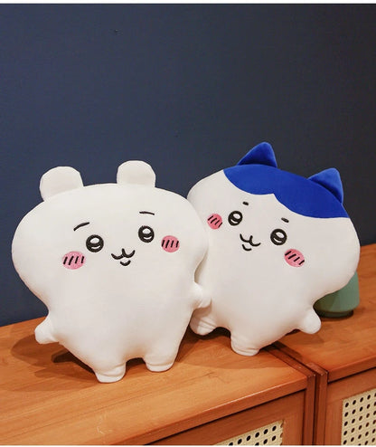 Very Soft Chiikawa Hachiware Usagi Back Cushion Big Size Cuddly Pillow Cartoon Stuffed Anime Sofa Bed Cushion Home Decor Gifts