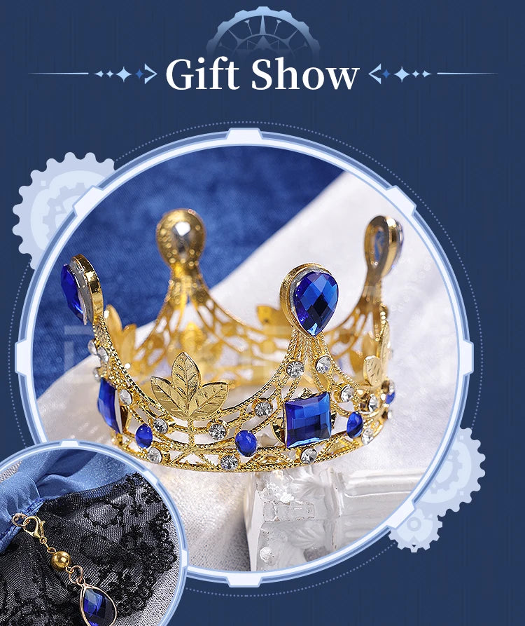 Furina Focalors Doujin Cosplay Costume Game Genshin Impact DokiDoki-SR Fontaine Furina Alice Women Cute Doujin Dress