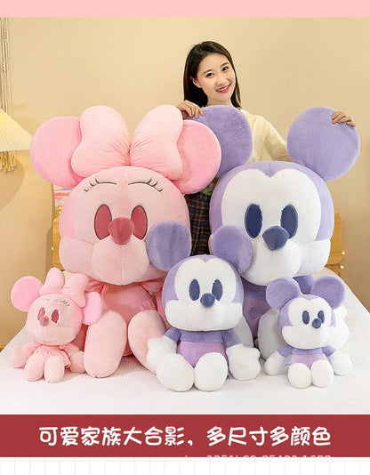 65/85/110cm Super Big Size Mickey Minnie Mouse Kawaii Anime Plush Stuffed Doll Disney Cartoon Plush Pillow Children Holiday Gift