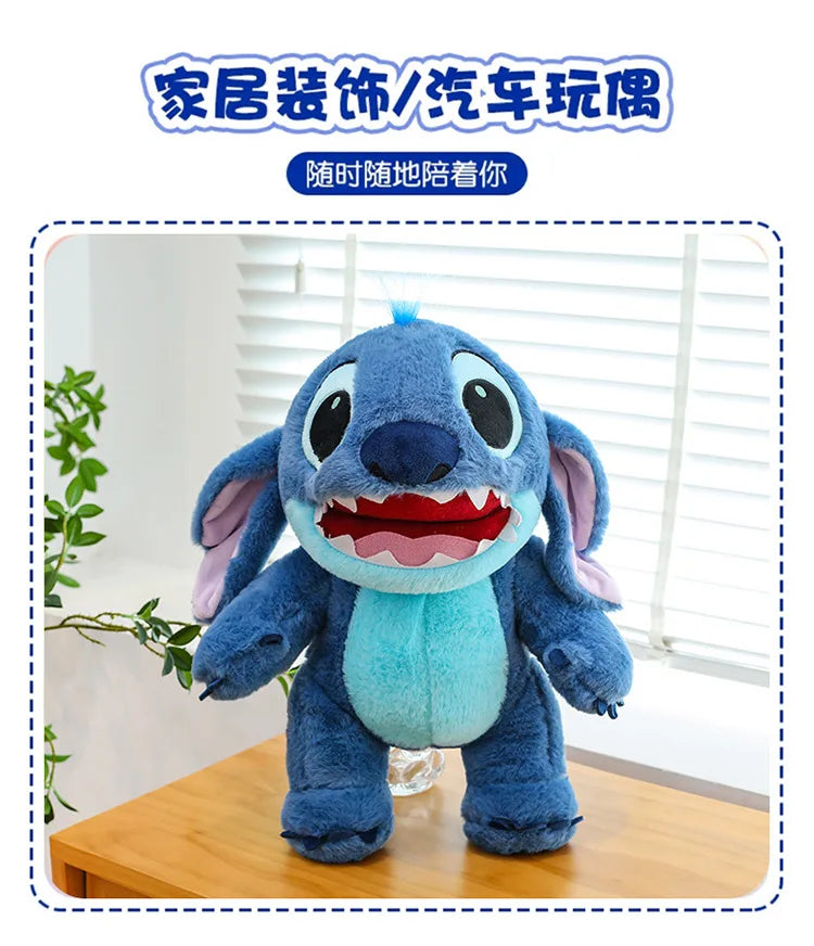 60cm Big Size Disney Stitch Cartoon Anime Plush Stuffed Doll Room Decoration Peluche Pillow Kawaii Plushies Ornaments Gifts