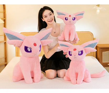 40/70cm Espeon Pokemon Plush Toys Large Anime Doll Pillow Cartoon Giant Pokémon Eifie Plushie Stuffed Gift for Kids Christmas
