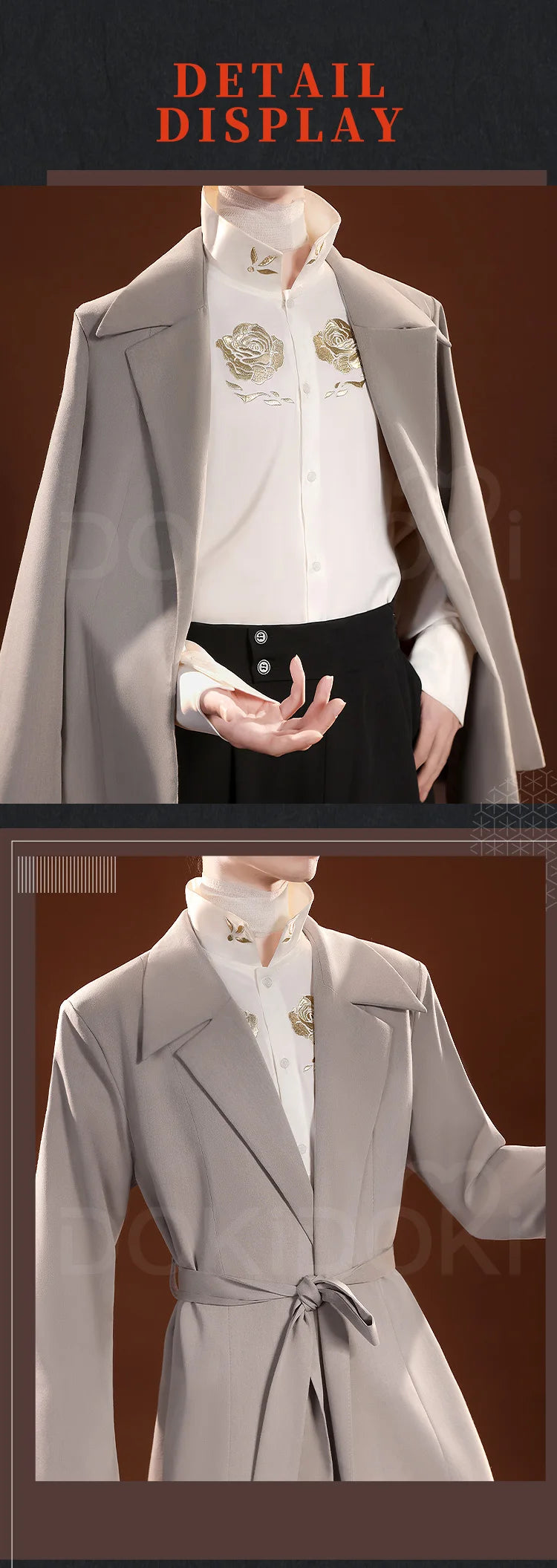 IN STOCK Nakaharaa Chuyaa/Dazaii Osamuu Cosplay Costume Anime Cosplay DokiDoki-SR Cosplay Costume Nakahara Chuuya Men Cosplay