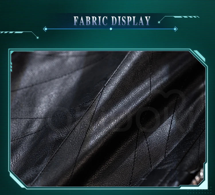 Sephiroth Cosplay Costume Game FF DokiDoki-R【XS-3XL】Men Black Suits Sephiroth Costume Adult Cosplay Plus Size