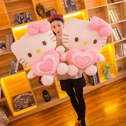 Aoger Kawaii Hello Kitty Plush Doll Anime Cartoon Animal Soft Stuffed Plushie Pillow Plush Peluche Kt Cat Toys For Kid Girl Gift