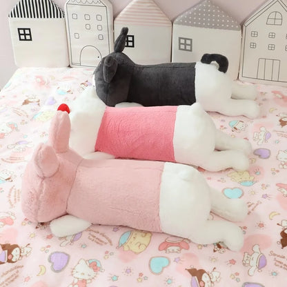 Lovely Kuromi Hello Kitty Melody Long Pillow Back Cushion Stuffed Anime Japanese Style Leg Pillow Sofa Bed Long Cushion Girl