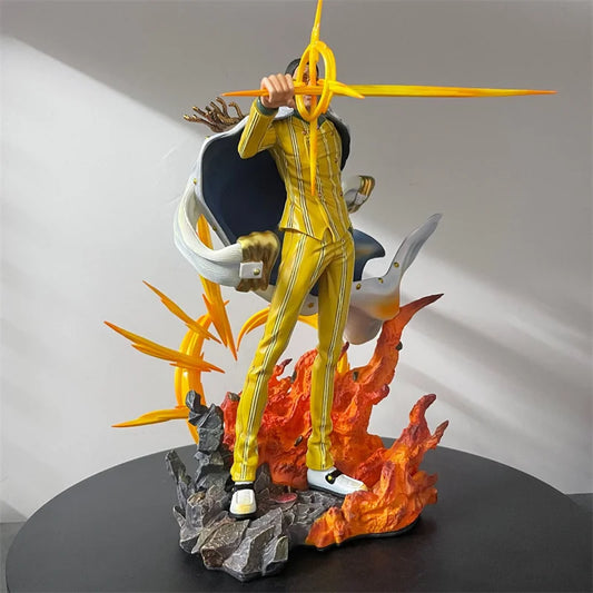New One Piece Kizaru Borsalino Anime Figure Three Major Generals Of The Navy Borsalino Pvc Luminous Statue Collection Model Gift