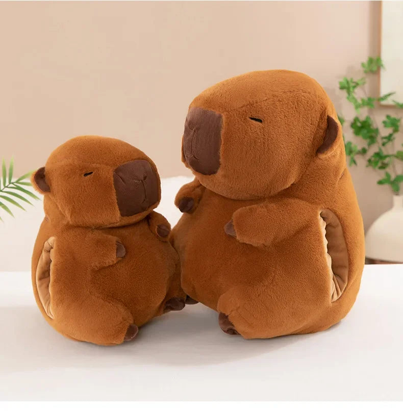 30/40cm Soft Capybara Hand Warmer Pillow Stuffed Funny Capybara Plush Hand Warmer Cartoon Portable Capybara Plush Stuffed Doll