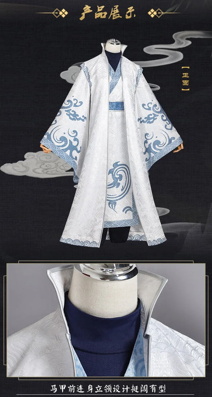 Anime Movies Nezha Aobing Cosplay Costume Wig Hanfu Uniform Horns Sticker Ao Bing Ancient Clothing Ne Zha 2 Halloween Women Men