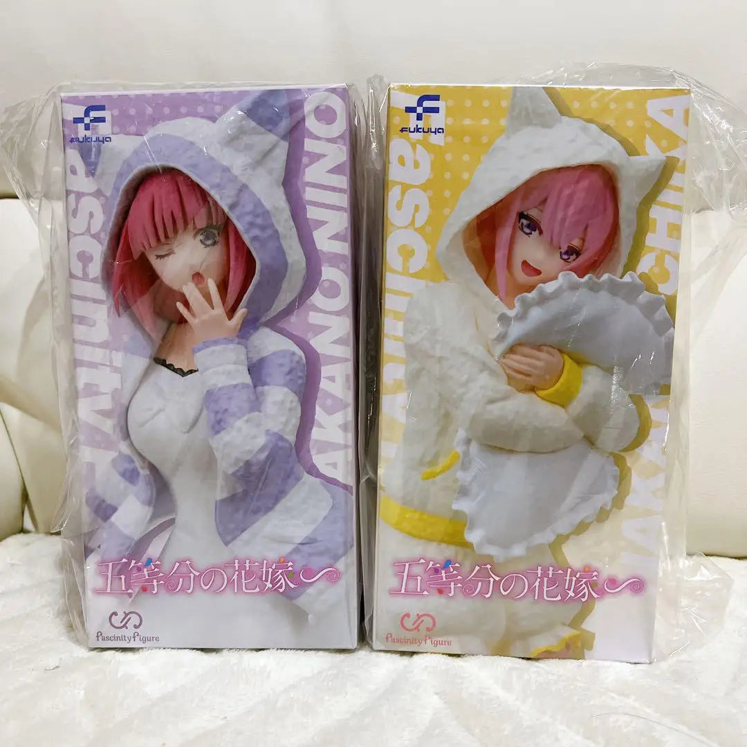 Bandai Fukuya Nakano Ichika Nino Miku Cat Ear Hoodie 19CM PVC Model