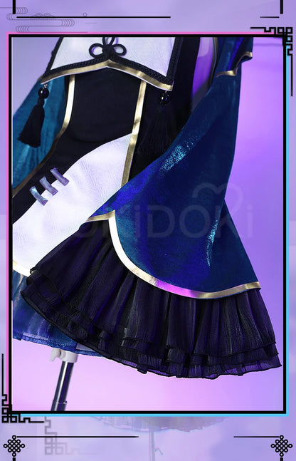 Mikuu Zombie Cosplay Costume DokiDoki-R Women Cute Zombie Dress Chinese Vampire Costume Mikku Halloween