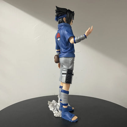 26cm Uzumaki Naruto Action Figure Gk Shippuden Uchiha Sasuke Figures Fire Country Model Standing PVC Toys Collection Gift